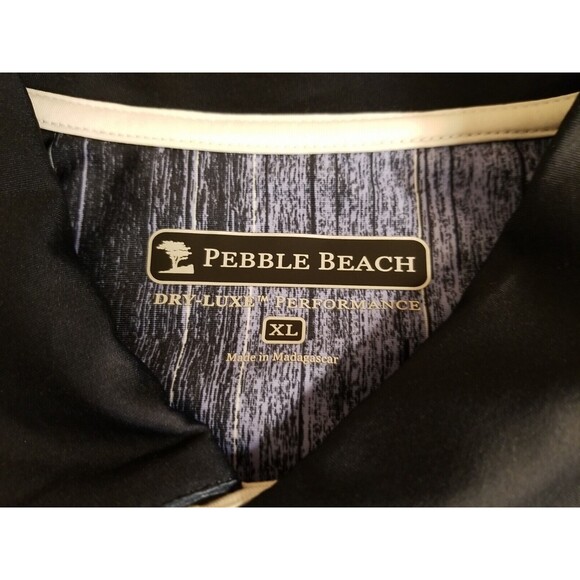 Pebble Beach Dry-Luxe Performance Men's Polo Golf T-Shirt XL Color Blue   B2 - Picture 5 of 7